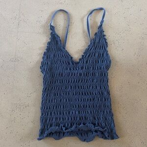 Size XS/small Free People blue intimately mercury seamless tank (DESCRIPTION)